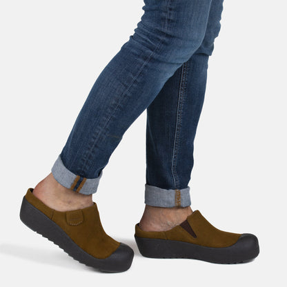 HERTTA Women´s slipper Military brown suede (12709-402)