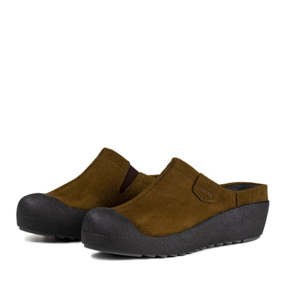 HERTTA Women´s slipper Military brown suede (12709-402)