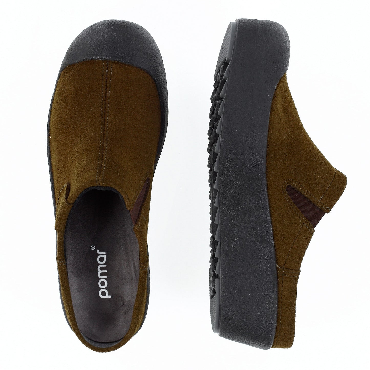 HERTTA Women´s slipper Military brown suede (12709-402)