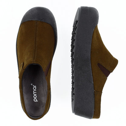 HERTTA Women´s slipper Military brown suede (12709-402)