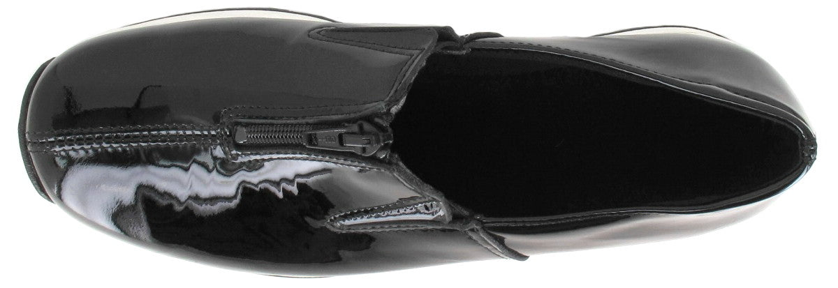 RANTA Women´s Zip Front Patent Leather Sneakers