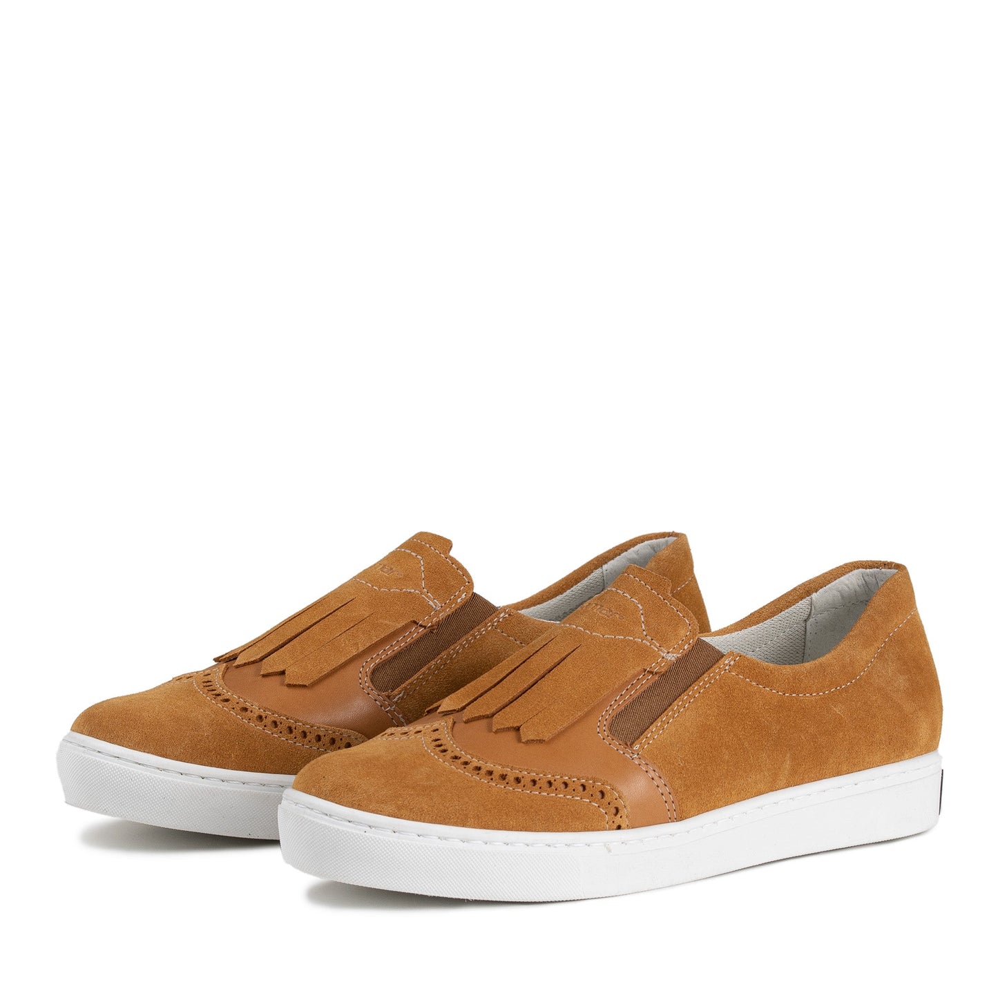 KUUTAR Zero Waste Women´s walker Tan nappa/Orange suede