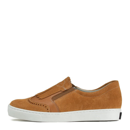 KUUTAR Zero Waste Women´s walker Tan nappa/Orange suede