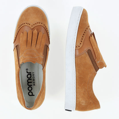 KUUTAR Zero Waste Women´s walker Tan nappa/Orange suede