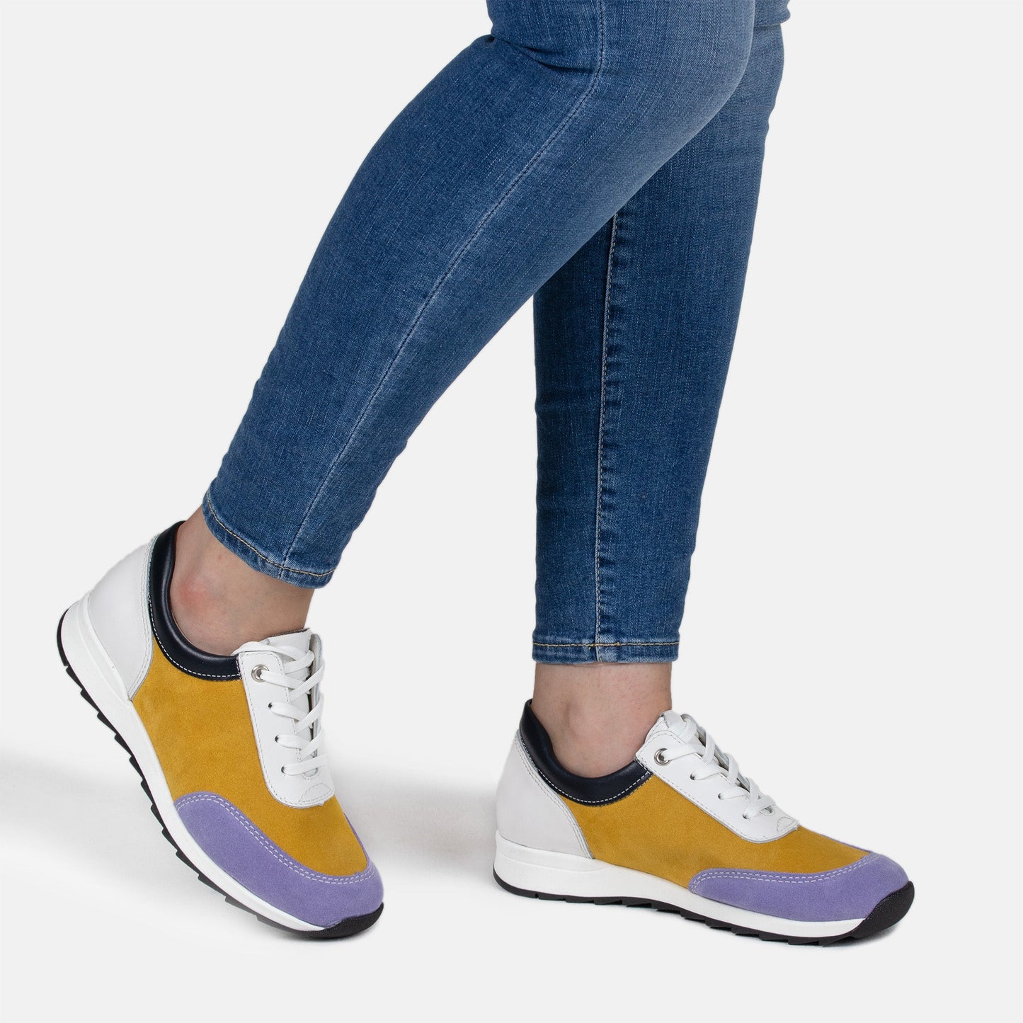 VELLAMO Zero Waste Women´s walker Yellow/Blue/Wht (13523-907)