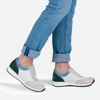 VELLAMO Zero Waste Women´s walker Offwhite/Wht/Blue/Forest (13523-911)