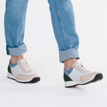 VELLAMO Zero Waste Women´s walker Offwhite/Wht/Blue/Forest (13523-911)