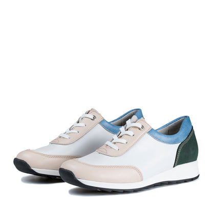 VELLAMO Zero Waste Women´s walker Offwhite/Wht/Blue/Forest (13523-911)