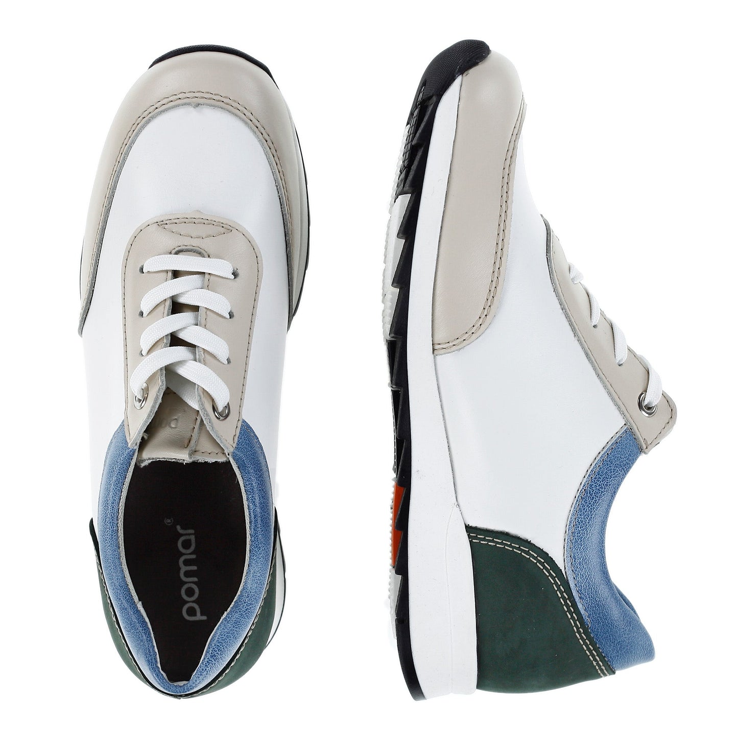 VELLAMO Zero Waste Women´s walker Offwhite/Wht/Blue/Forest (13523-911)