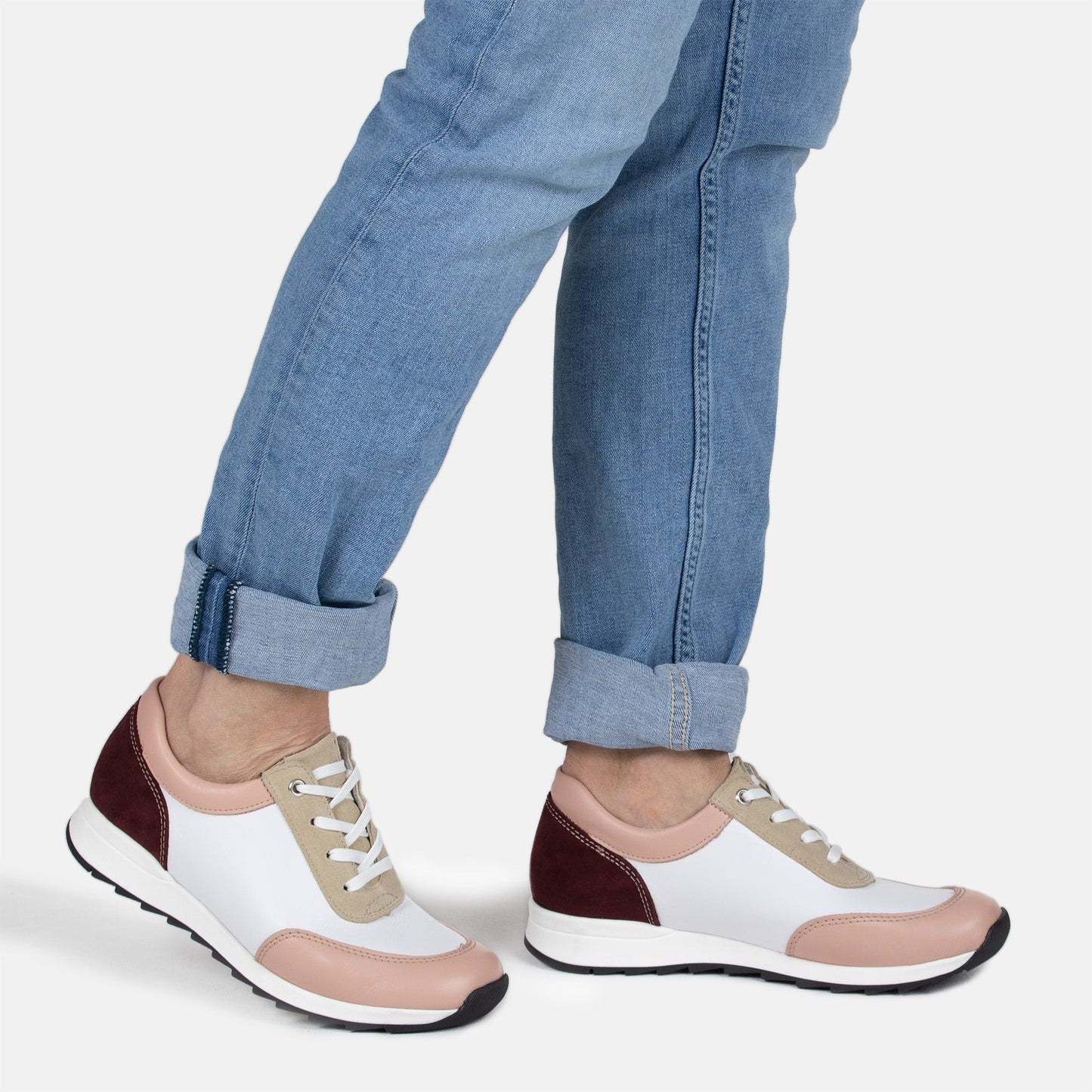 VELLAMO Zero Waste Women´s walker Cream/Nude/Wine/Sage green (13523-913)