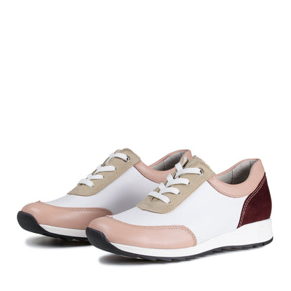 VELLAMO Zero Waste Women´s walker Cream/Nude/Wine/Sage green (13523-913)