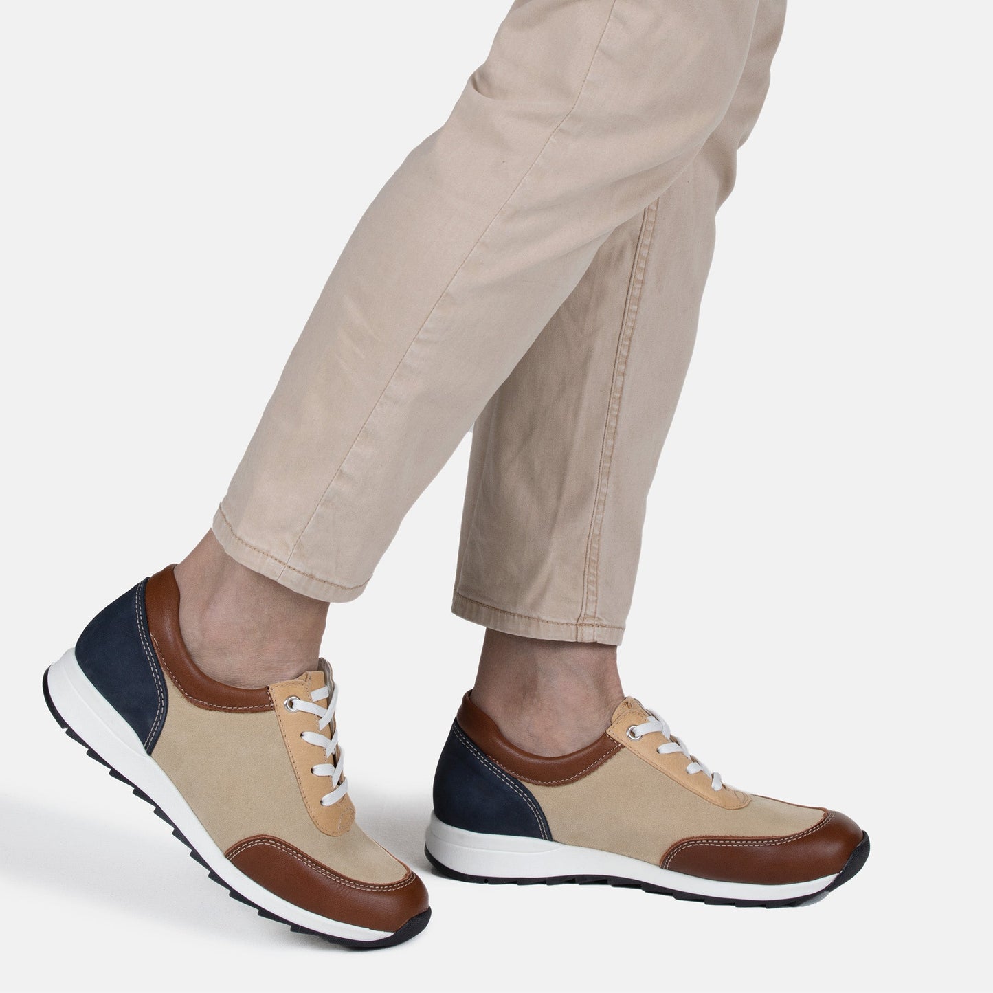 VELLAMO Zero Waste Women´s walker Sage/Beige/Tan/Blue (13523-920)