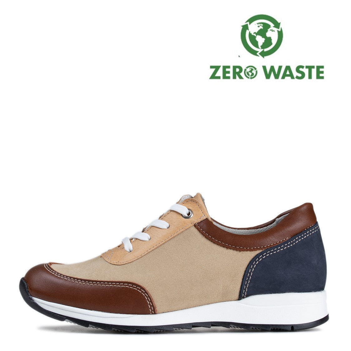 VELLAMO Zero Waste Women´s walker Sage/Beige/Tan/Blue (13523-920)