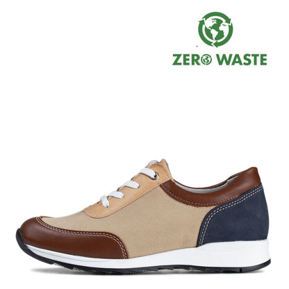 VELLAMO Zero Waste Women´s walker Sage/Beige/Tan/Blue (13523-920)