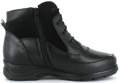 LOTTA Women´s Pomar +plus moccasin ankle boot with laces and zipper (18002-110)