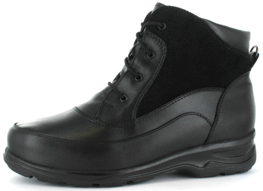 LOTTA Women´s Pomar +plus moccasin ankle boot with laces and zipper (18002-110)
