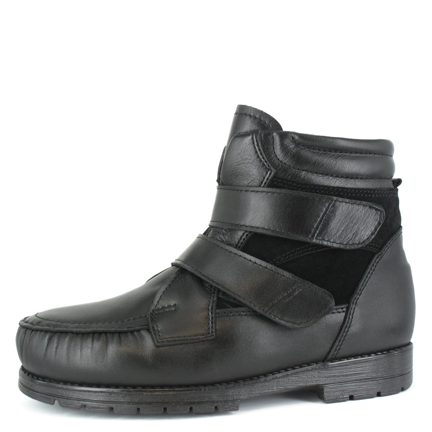SIIRI Women´s Pomar +plus moccasin ankle boot with velcro and zipper (18003-110)