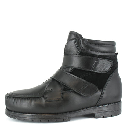 SIIRI Women´s Pomar +plus moccasin ankle boot with velcro and zipper (18003-110)