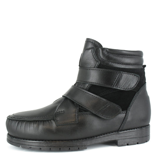 SIIRI Women´s Pomar +plus moccasin ankle boot with velcro and zipper (18003-110)