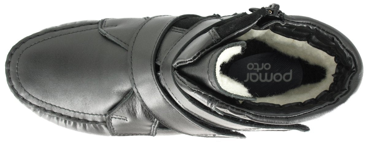 SIIRI Women´s Pomar +plus moccasin ankle boot with velcro and zipper (18003-110)