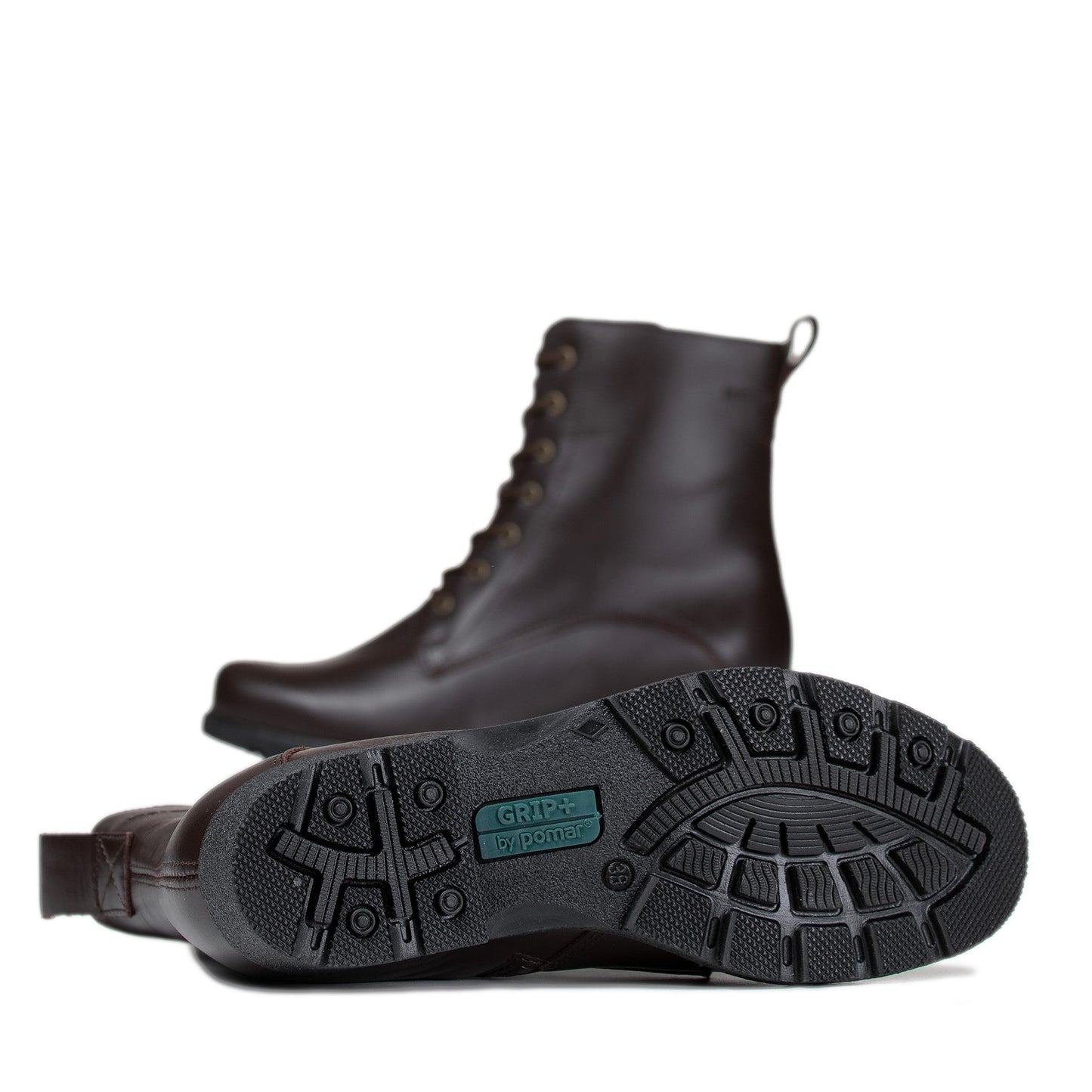 LUHTA Women´s ankle boot Brown nappa/Felt l./GRIP s