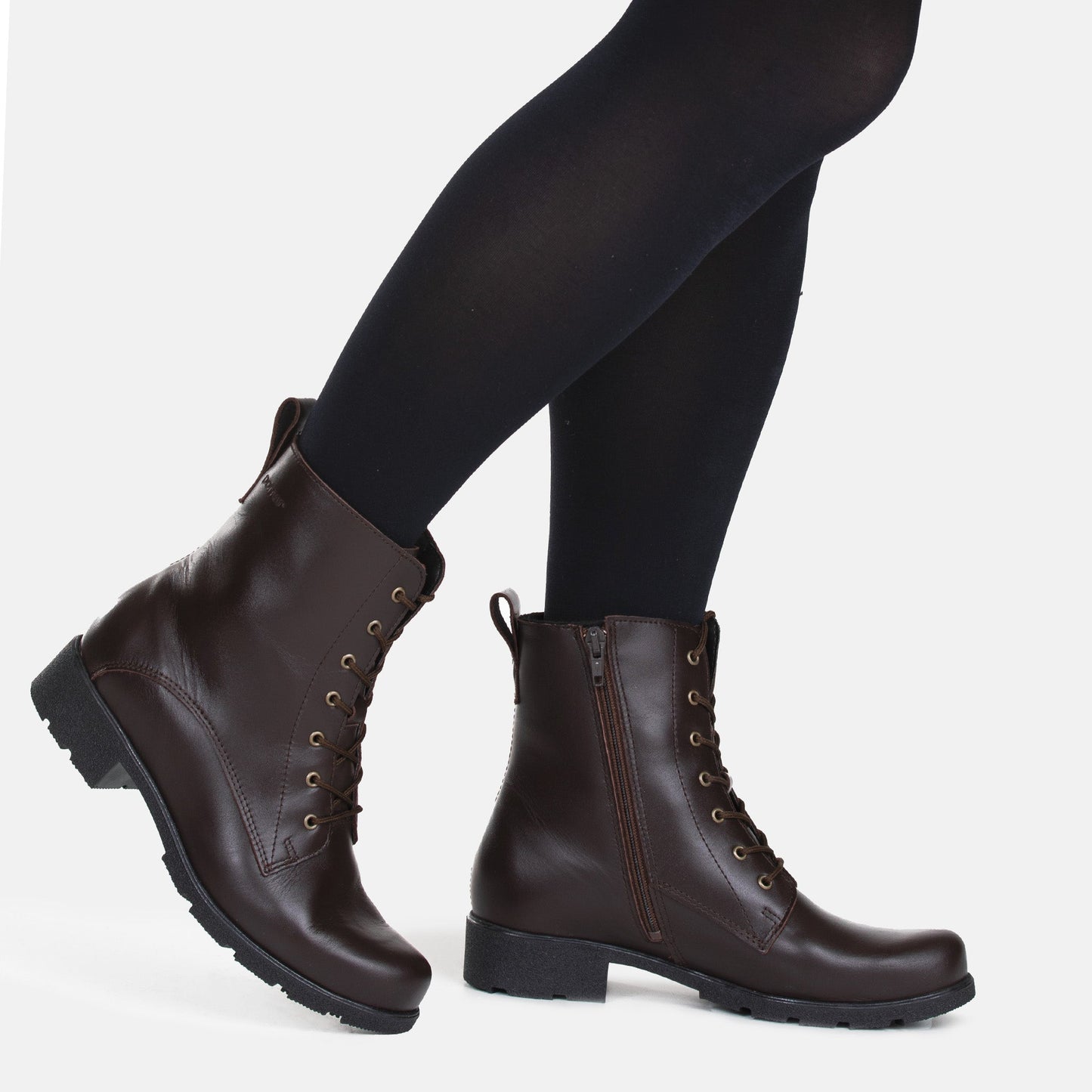 LUHTA Women´s ankle boot Brown nappa/Felt l./GRIP s