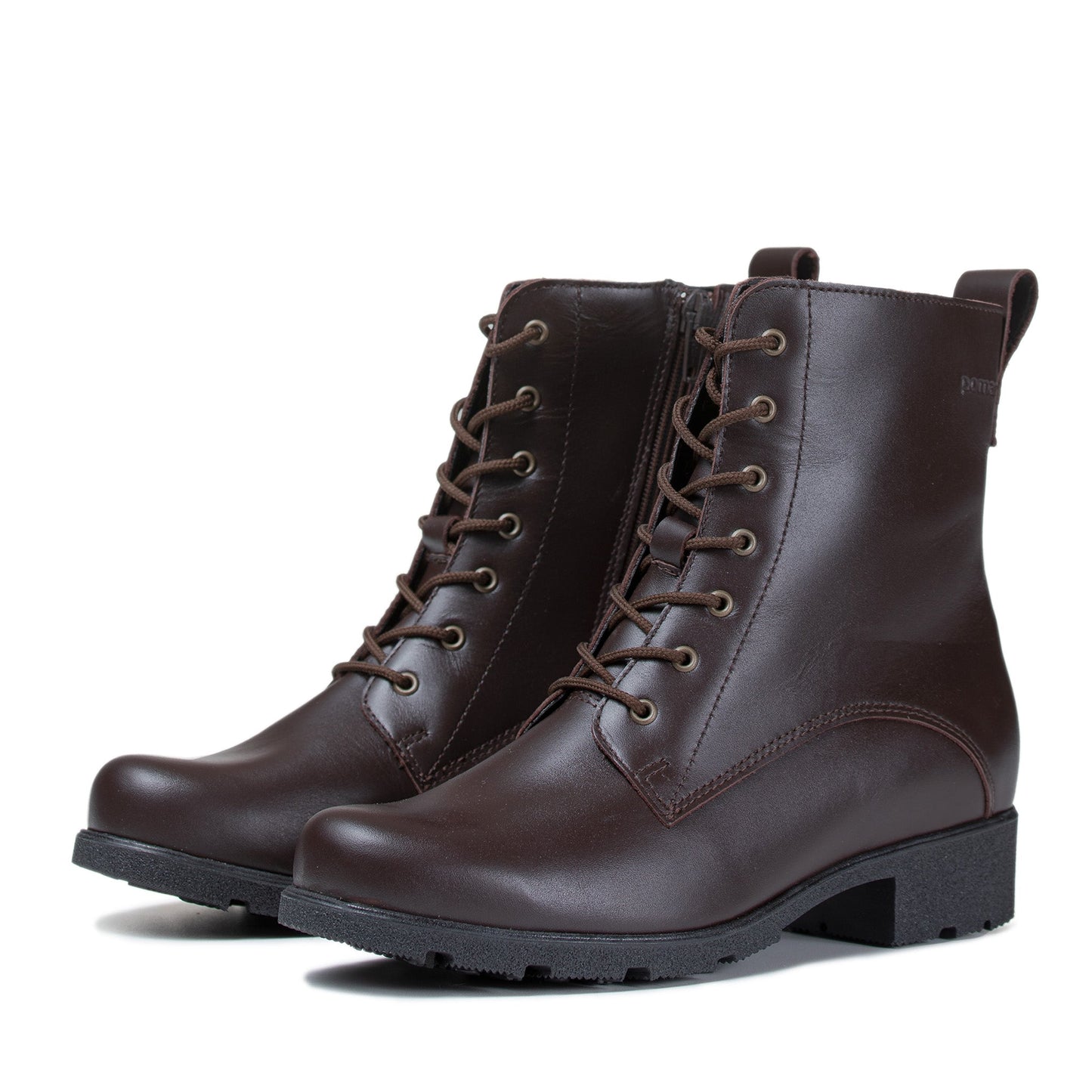 LUHTA Women´s ankle boot Brown nappa/Felt l./GRIP s