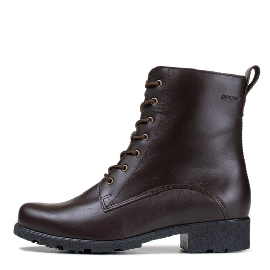 LUHTA Women´s ankle boot Brown nappa/Felt l./GRIP s