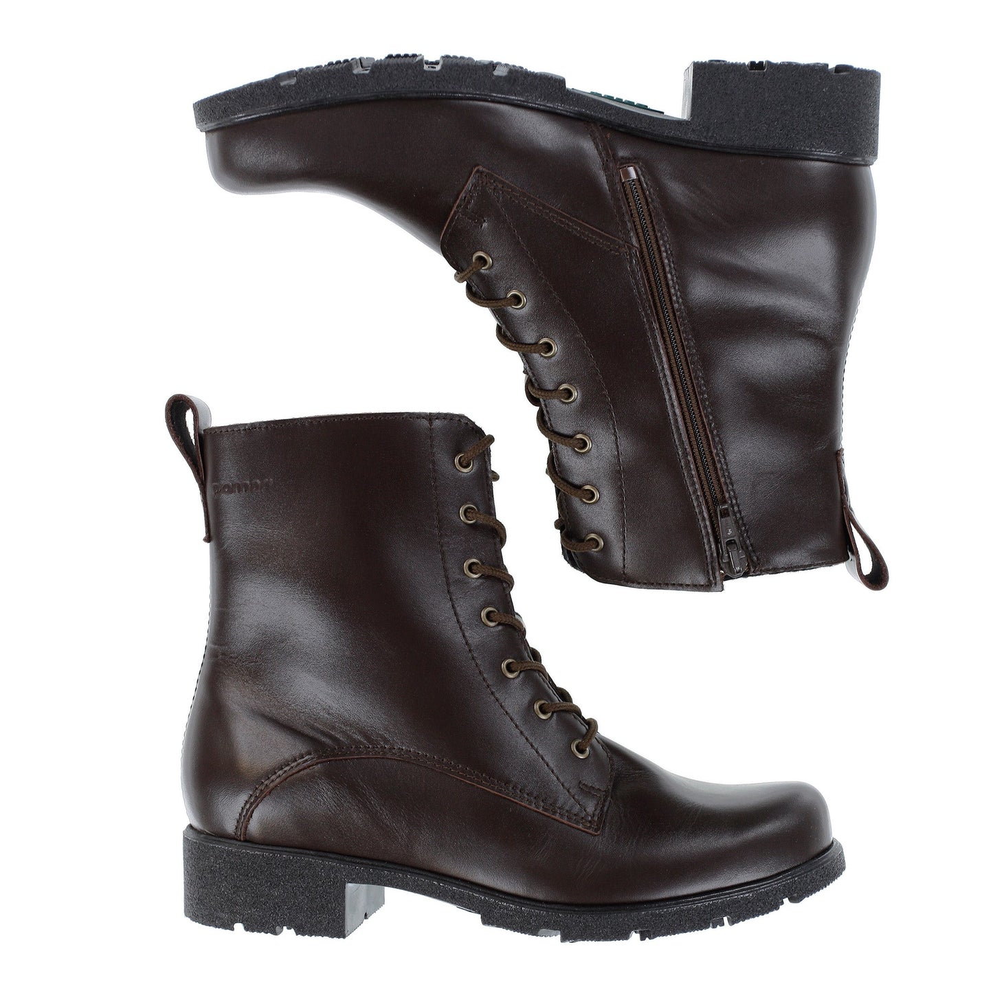 LUHTA Women´s ankle boot Brown nappa/Felt l./GRIP s
