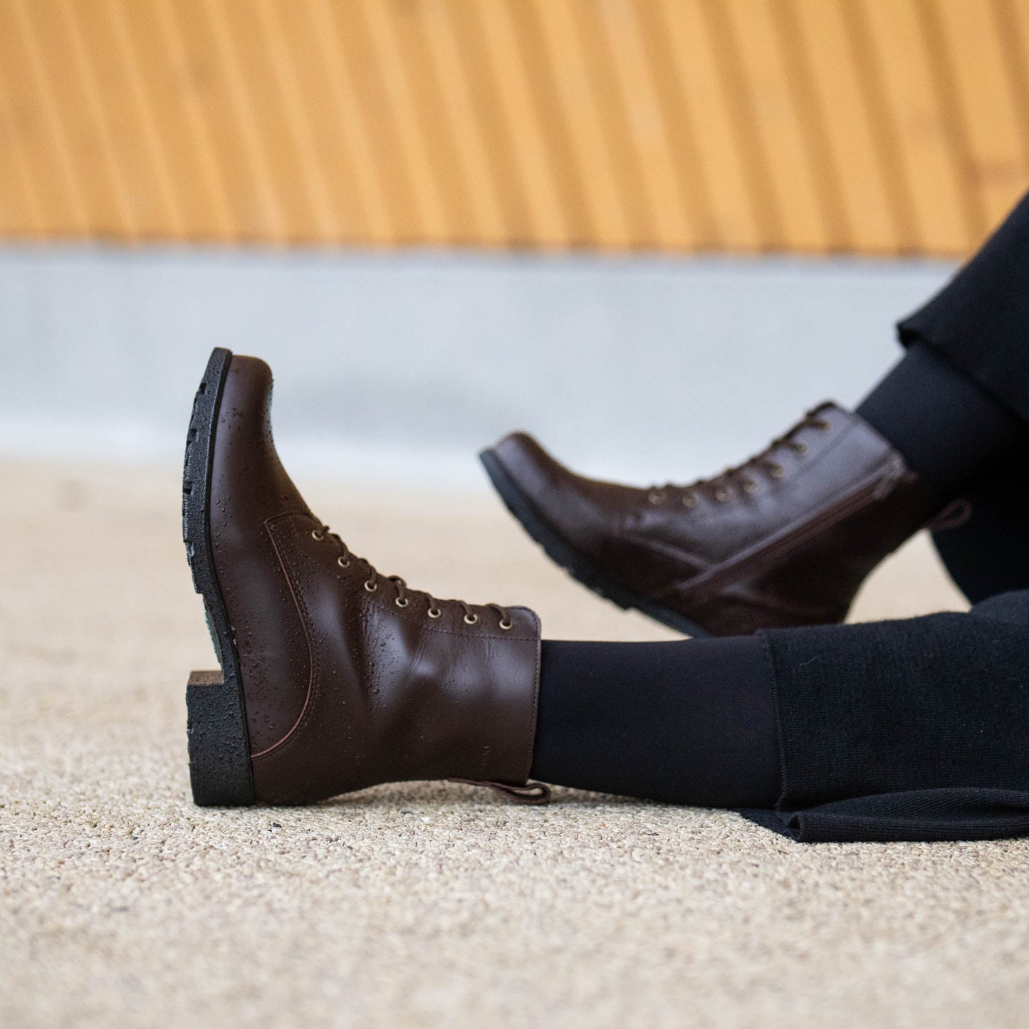 LUHTA Women´s ankle boot Brown nappa/Felt l./GRIP s