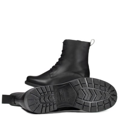 LUHTA Women´s ankle boot Thin black nappa/Feltl