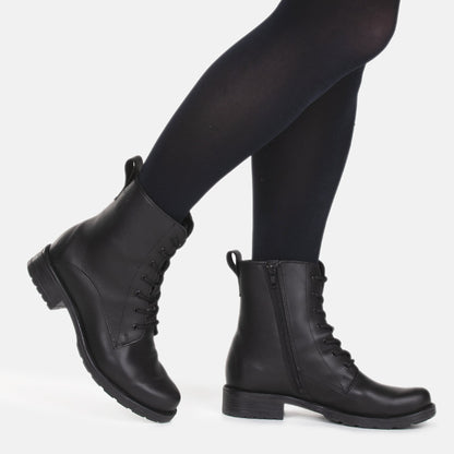 LUHTA Women´s ankle boot Thin black nappa/Feltl