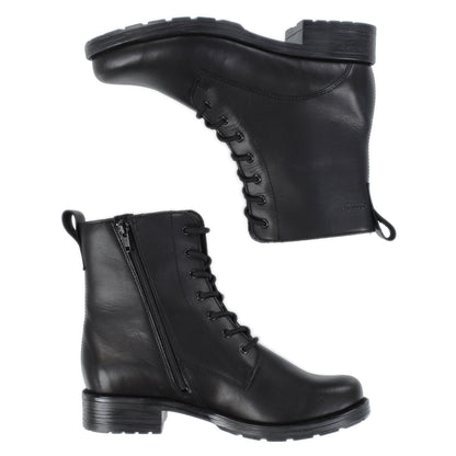 LUHTA Women´s ankle boot Thin black nappa/Feltl