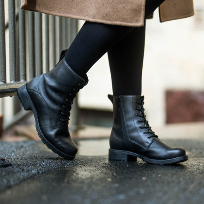 LUHTA Women´s ankle boot Thin black nappa/Feltl