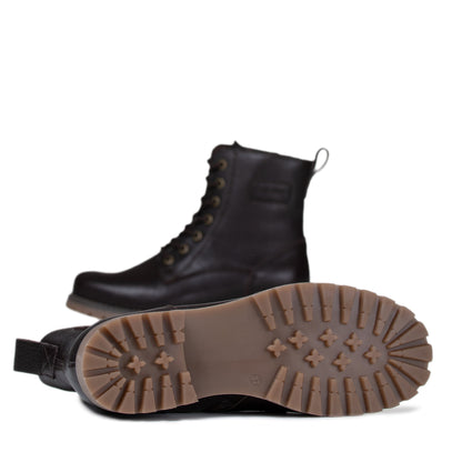 KARA Women´s ankle boot Dark brown nappa/Felt l