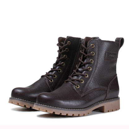 KARA Women´s ankle boot Dark brown nappa/Felt l