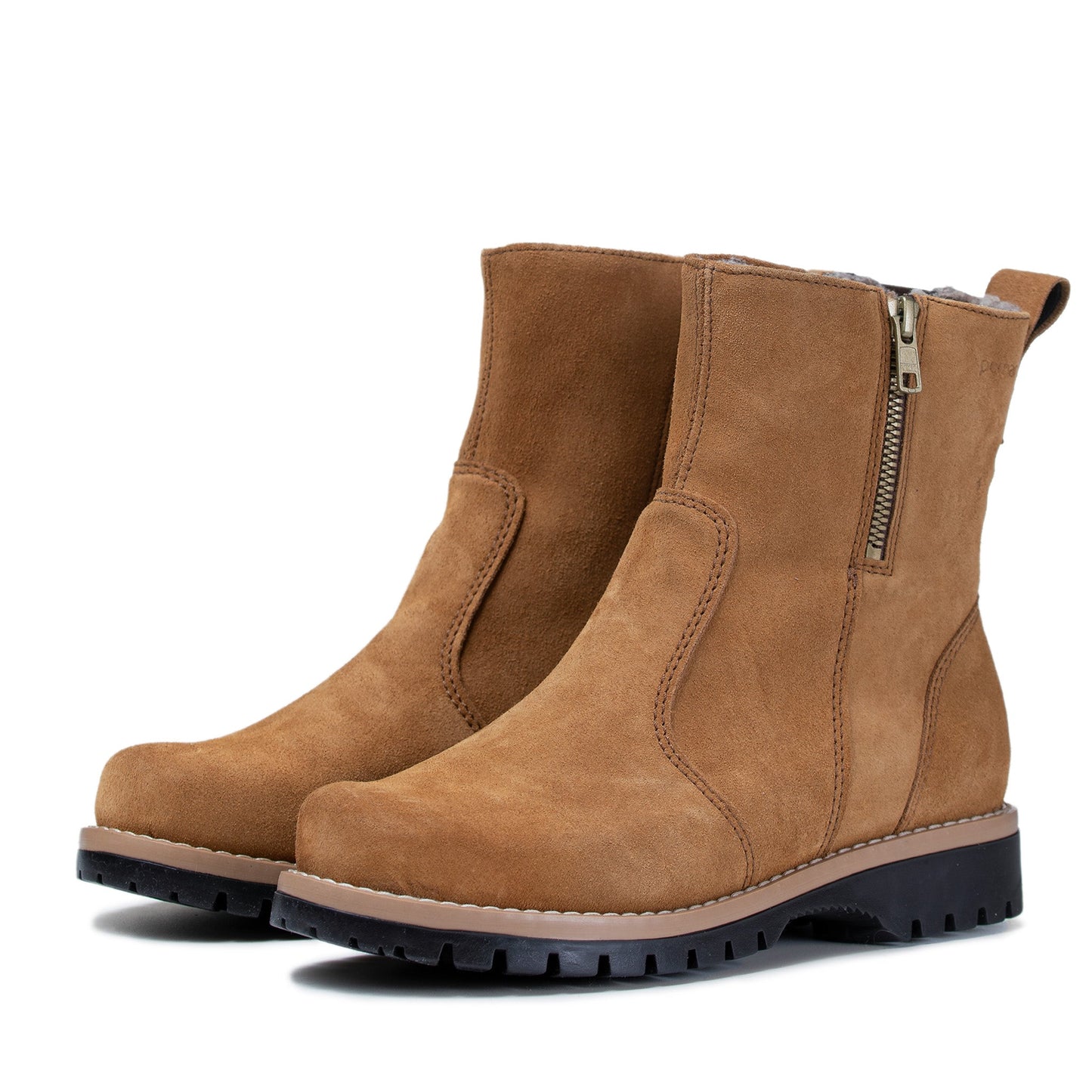 TASSU Womens´ ankle boot Tan suede/wool l./Tan S