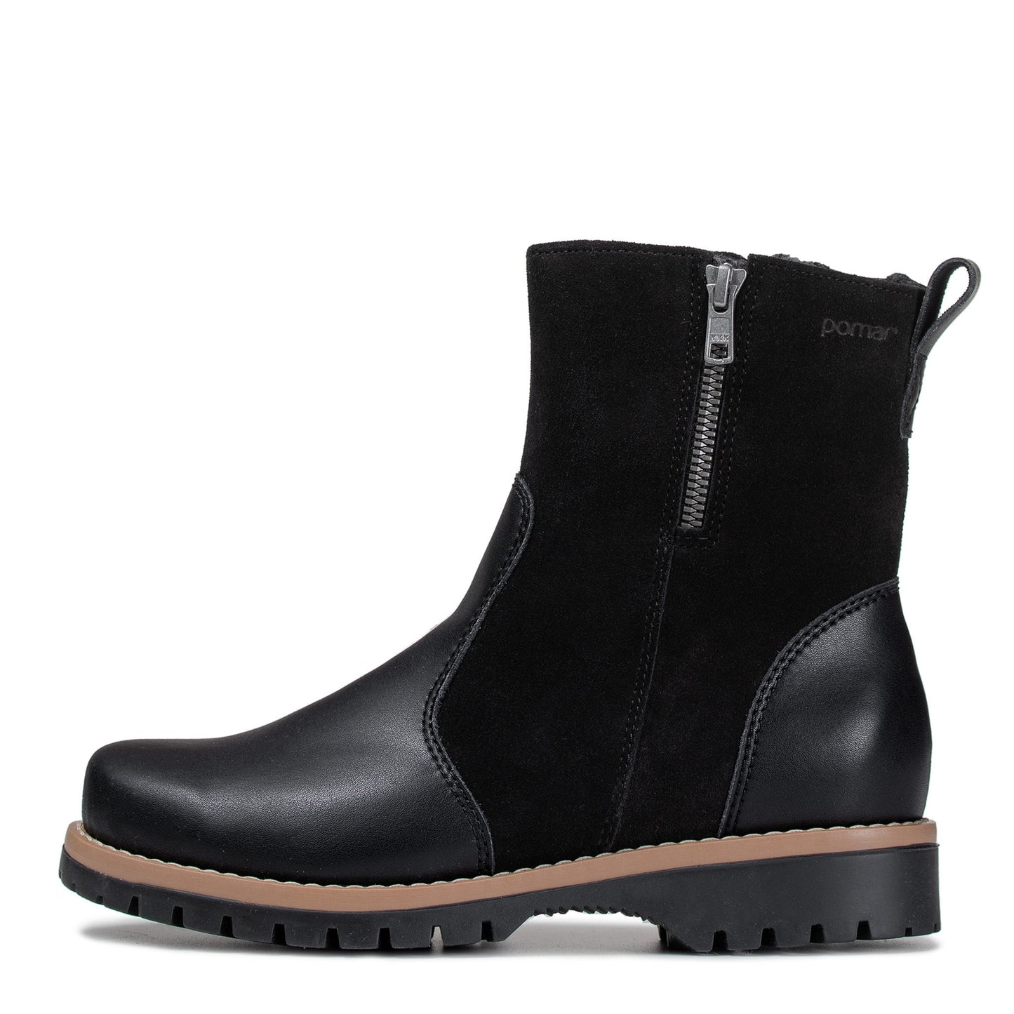 TASSU Womens´ ankle boot Bl npa/Bl suede/wool l./Tan  S