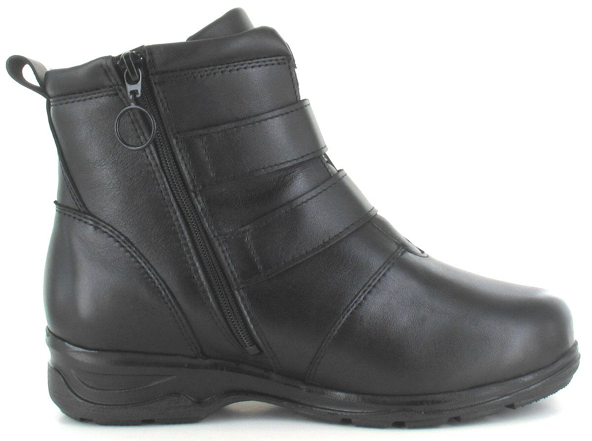ELVI Women´s Pomar +plus ankle boot, velcro, zipper (18942-100)