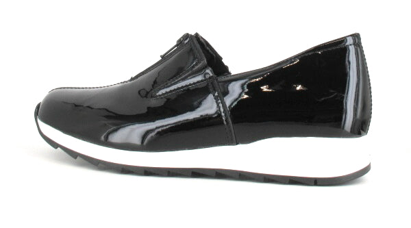 RANTA Women´s Zip Front Patent Leather Sneakers
