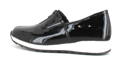 RANTA Women´s Zip Front Patent Leather Sneakers