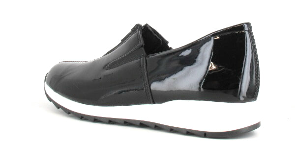 RANTA Women´s Zip Front Patent Leather Sneakers