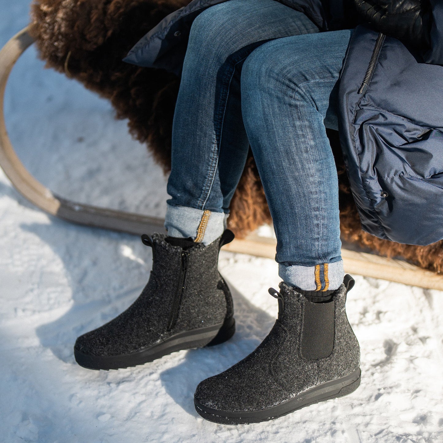 KEVO Women's GORE-TEX® Felt Chelsea boots (37120-115)