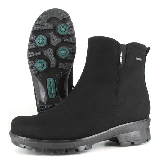 PINO Women’s Pomar ankle boot with winter spike sole