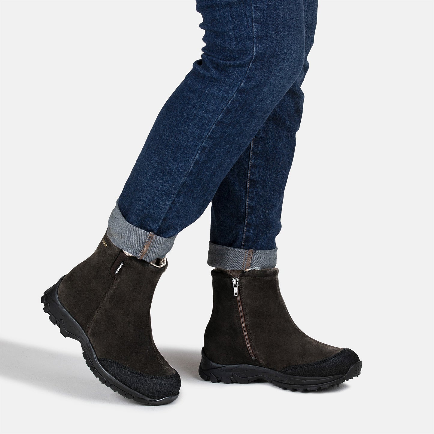 ALPPI SPIKE Women´s GORE-TEX ankle boot Greyish brown/PU-sde/SPIKE