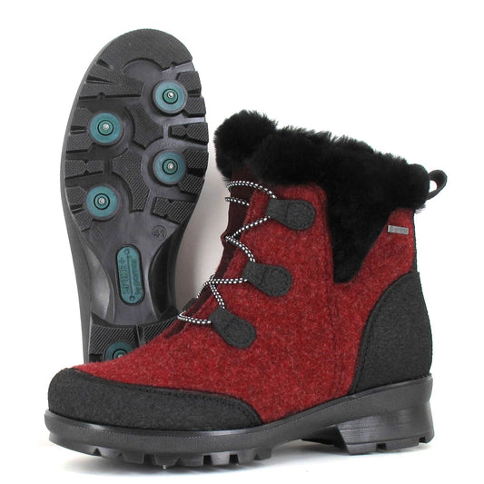 LUMI Women’s Pomar GORE-TEX® ankle boot with winter spike sole