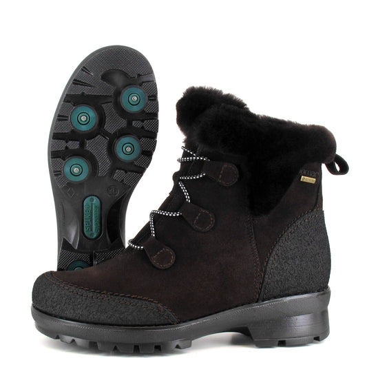 LUMI Women’s Pomar GORE-TEX® ankle boot with winter spike sole