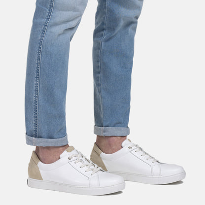 KASKI  Zero Waste men´s walker Wht.nappa/beige suede