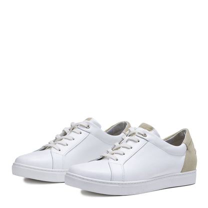 KASKI  Zero Waste men´s walker Wht.nappa/beige suede