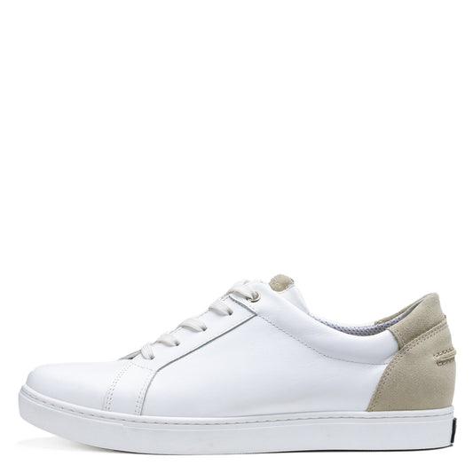 KASKI  Zero Waste men´s walker Wht.nappa/beige suede